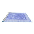 thumbnail image 2 of Ahgly Company Machine Washable Indoor Rectangle Oriental Blue Traditional Area Rugs, 8' x 10', 2 of 4