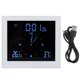 thumbnail image 3 of Despertador Digital, Reloj De Pantalla Táctil, Con Función De Repetición Diseño De Ventosa De Plástico Con Enchufe De Silicona Resistente Al Agua Para Oficina En Casa Amonsee No, 3 of 7