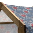 thumbnail image 5 of Renaissance Pet House, Rococo Victorian Boho Blooms Retro Style Floral Growth Antique Pattern, Outdoor & Indoor Portable Dog Kennel with Pillow and Cover, 5 Sizes, Dark Blue Vermilion, by Ambesonne, 5 of 5