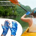 thumbnail image 4 of 1 par de guantes de pesca, guantes de caza de camuflaje antideslizantes, guantes para pesca, caza, camping, senderismo, fotografía camuflaje azul Sailing Electrónica, 4 of 4