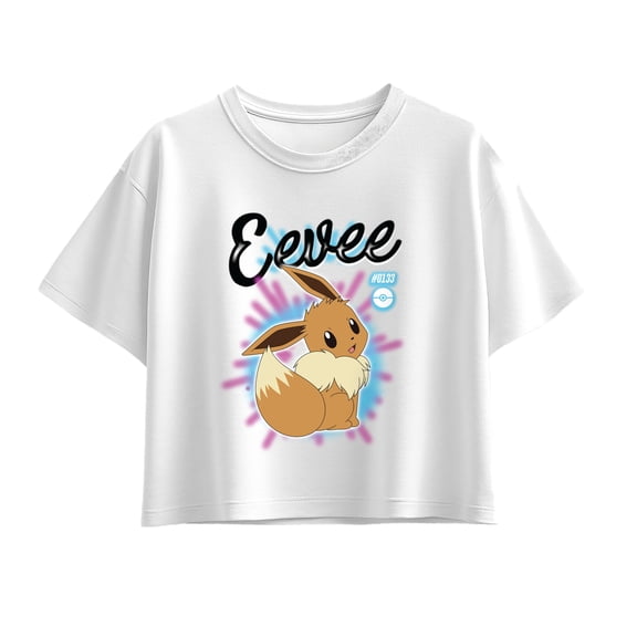 Pokémon - Eevee Graffiti - Youth Girls Boxy T-Shirt