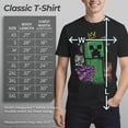 thumbnail image 5 of Men's Minecraft Creeper King Graphic Tee - Black,, 5 of 10