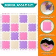 thumbnail image 6 of ProSource Kids Solid Colors Foam Puzzle Floor Play Mat, 36 or 16 tiles, 6 of 7