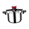 thumbnail image 4 of DimyFew Pressure Cooker 316 Stainless Steel Mini Pot Rice Cooker Camping Pressure Canner Nonstick Surface User Friendly Lid Suitable for Home Cooking Camping Use 6L, 4 of 8