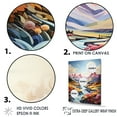thumbnail image 3 of Designart "Whispering Scenery Of The Mountains I" Landscape Mountains Floater Framed Canvas Prints, 3 of 5