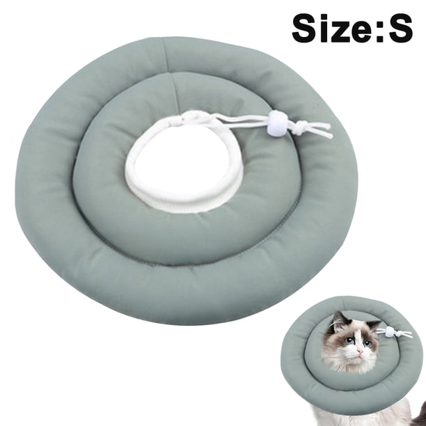 Cómodo collar de recuperación para mascotas, collar protector suave y ajustable resistente al agua después de la cirugía para perros y gatos, collar seguro antimordidas para curación de heridas