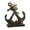 Black Solid Anchor 12" x 5" x 16", variant on 12" x 16" Black Metal Anchor Sculpture with Jute Rope Accents, by DecMode