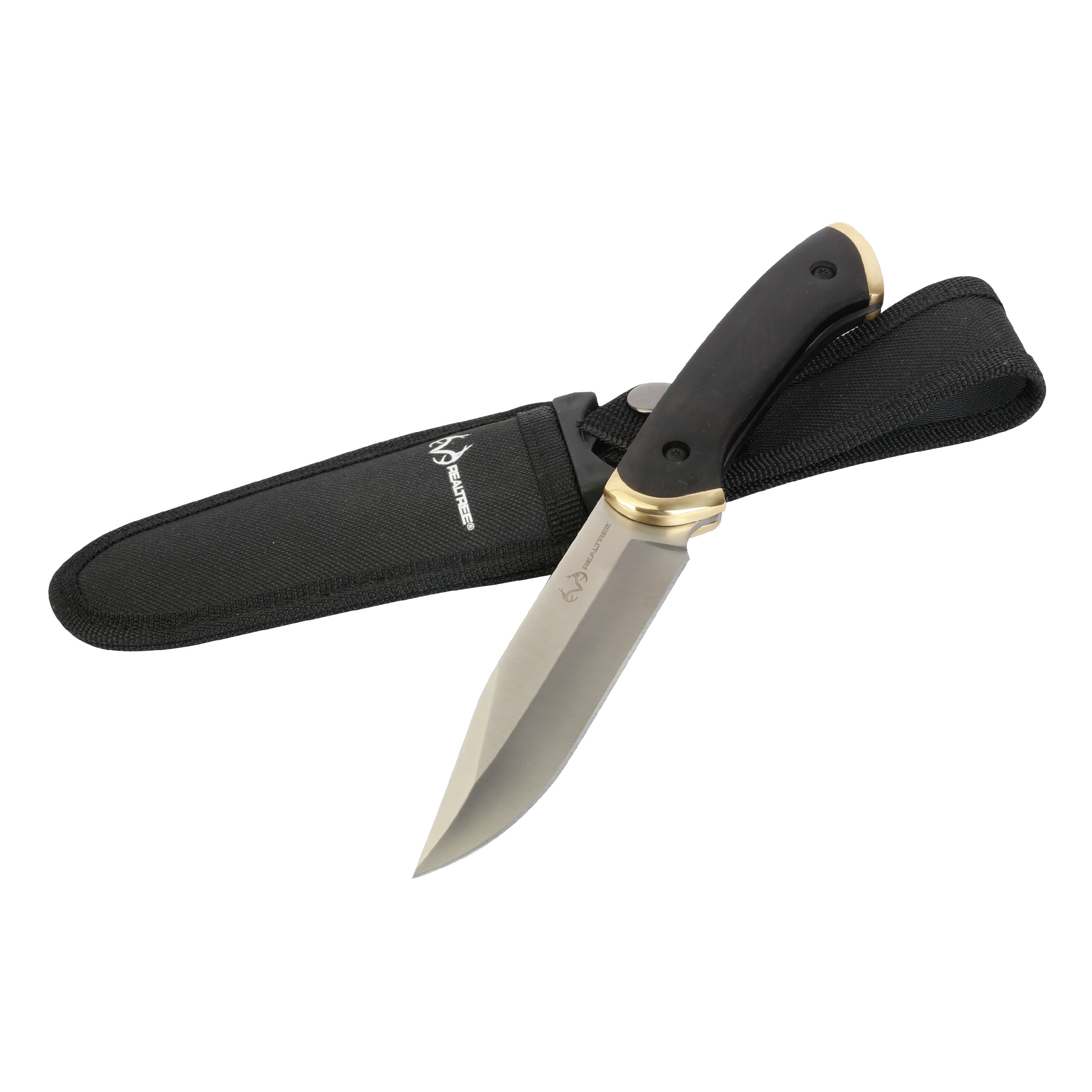 RealTree 4-Pack Knife Set, Fixed & Folding 7Cr17MoV Steel Blades with Sheaths