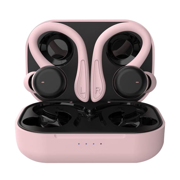 openpig Ear Buds Wireless Earbuds Bluetooth Headphones, IPX6 Waterproof Over-Ear Earphones, Sports Earphones with Earhook for Running Workout Gym Pink