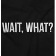 thumbnail image 2 of Wait What Funny Novelty One Liner Plus Size Crewneck Graphic Tee Shirt Brisco Brands 2X, 2 of 5