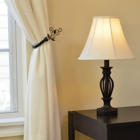 - Decor Works LLC Antique Bronze Iron Scrollwork Table Lamp