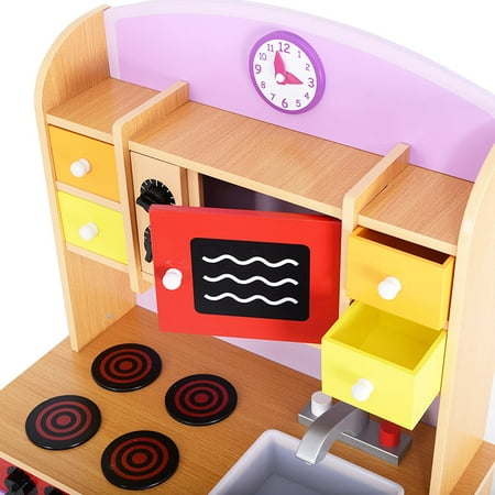 Generic Wood Kitchen  Toy  Kids Cooking Pretend Play Set  