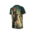 thumbnail image 5 of Youth Pirates Of The Caribbean T-Shirt 3d Printed Crewneck Graphic Short Sleeve Tees For Boys Girls, 5 of 7