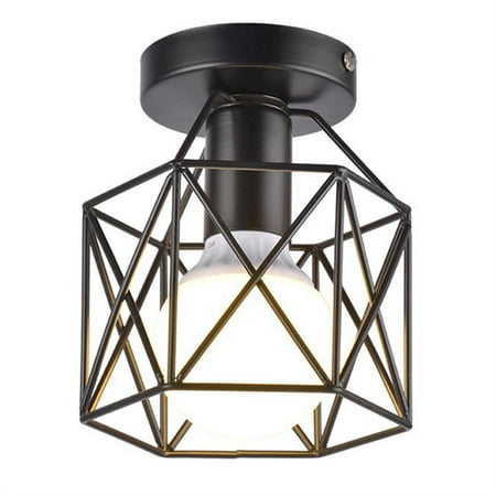 

Ltesdtraw 2pack LED Ceiling Lamp Brightness Black Shade Wall Lamp for Living Room (Warm Light)