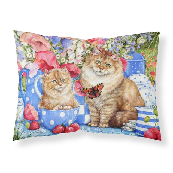 Blue Cats Fabric Standard Pillowcase
