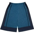 thumbnail image 1 of North 15 Men's Marled Athletic Basketball Short with Side Pockets-Blue-3XL, 1 of 1