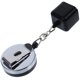 thumbnail image 5 of Porta tiza retráctil con clip para cinturón para billar y snooker (negro), 5 of 7