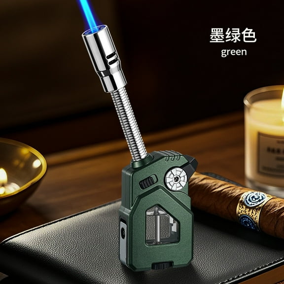 Cigar Lighter Retractable Direct-Punch Cigar Welding Gun Multifunctional Cigar Lighter With Cigar Drill