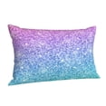 thumbnail image 2 of Kll Multicolor Glitter Pillow Covers Envelope Closure,Super Soft And Cozy Fuzzy Fleece Pillow Case Cover 14"X20", 2 of 9
