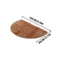 thumbnail image 2 of Half Round Bath Mat under $5! Yannianjz Half Round Water Absorbing Carpet Bathroom Entrance Floor Mat for Bedroom Non-Slip Rug for Toilet Shower Home, 2 of 8