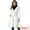 White, variant on DARING DIVA Women's Single Breasted Belted Outerwear Coat with Pockets White M