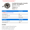 thumbnail image 2 of Front Wheel Hub Assembly - Compatible with 2005 - 2010 Cadillac STS 2006 2007 2008 2009, 2 of 2