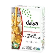 Daiya Zesty Cheddar Vegan Cheese Sauce, Dairy Free Vegan Queso Dip, 14.2 oz (Pack of 8)