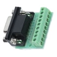 thumbnail image 3 of 9-Position DB9 Female Screw Terminal Breakout Board, RS232 RS485 Interface Adapter with DCD/RXD/TXD/DTR/SG/DSR/RTS/CTS/RI Pin Definitions, Compact 33x25mm Design for Smooth Communication & Easy, 3 of 7