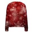 thumbnail image 4 of gakvbuo Ugly Christmas Sweater for Women Christmas Cardigans Long Sleeve Fall Oversized Open Front Button Down Knit Cardigan Sweaters V-Neck Lightweight Cardigans Knit Outerwear Jacket Tops, 4 of 5