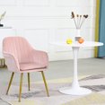 thumbnail image 3 of Dining Table Cuisine Moderne et Dining Table avec Plateau en Verre et Base en Acier Inoxydable, 3 of 7