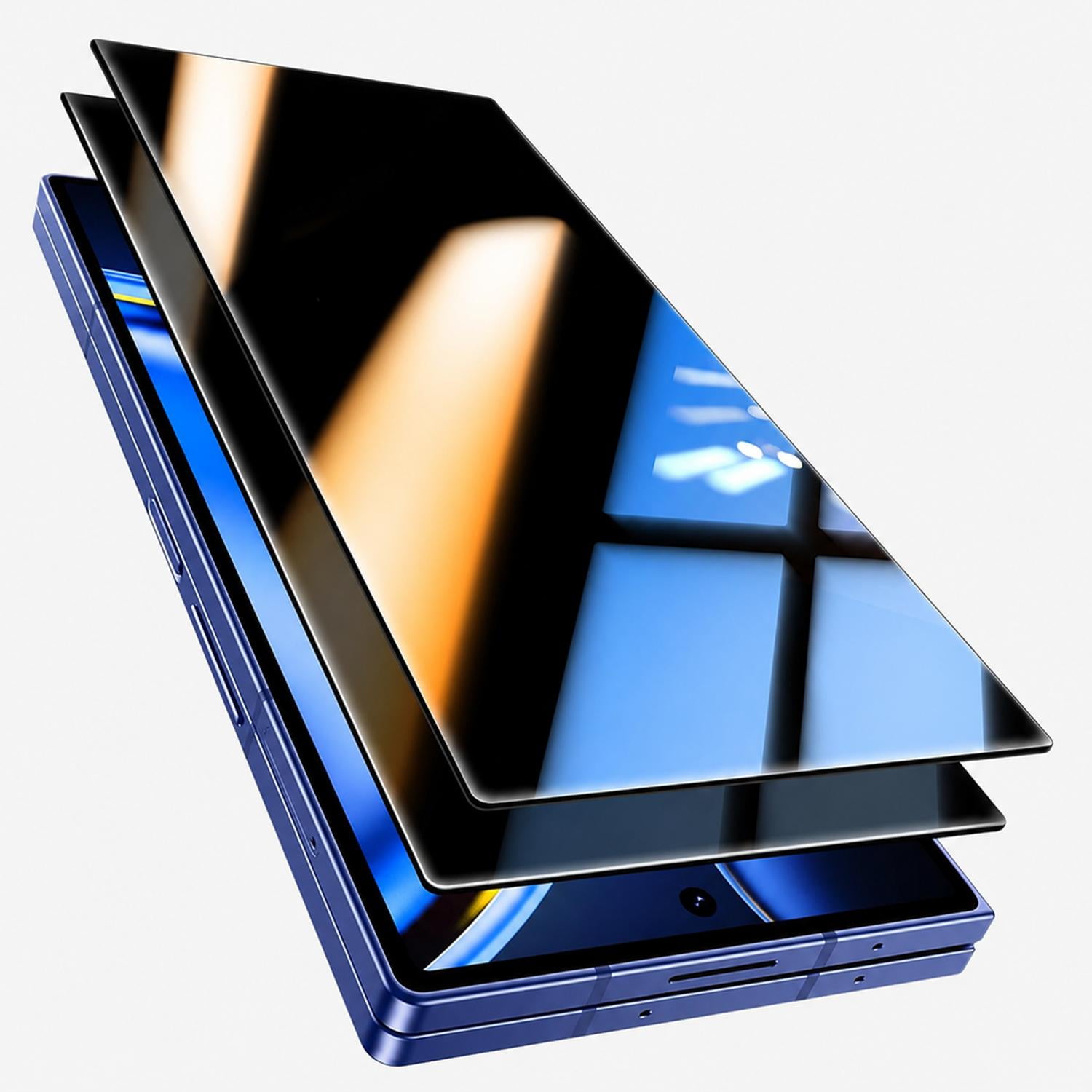 (2 Pack) Privacy Screen Protector for Samsung Galaxy Z Fold 8 Ultra, 9H Hardness Military Grade Shatterproof HD Tempered Glass for Full Coverage Easy Installation