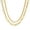 Gold, variant on Double Layer Stainless Steel Chain Combination Necklace Silver