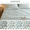 thumbnail image 5 of True North by  Cotton Sheet Set Cozy Print 100% Cotton Flannel Sheets Bedding Set, Oversized Sheets, Deep Pocket Fits Up to 12" Mattress Full Bed Sheets Full Ikat Tree 4 Piece, 5 of 7