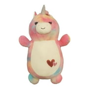 Squishmallows Hug Mees 18-Inch Rainbow Tie Dye Unicorn Esmeralda 2023 Valentine's Day Squad
