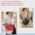 thumbnail image 4 of Bolso bandolera de cuero genuino para mujer/bolso tipo cartera/bolso de sillín de piel de vaca/bolso de pecho/bandolera de hombro, 4 of 5