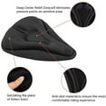 thumbnail image 4 of Wider Bike Seat Cover, Soft Silica Gel Pad, Breathable Anti-Slip Surface, Ergonomic Design, for Commuting/Travel, Enhanced Comfort, Durable Synthetic Material, Universal Fit, Outdoor Cycling Gear, 4 of 6