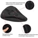 thumbnail image 4 of Funda de cojín de asiento de bicicleta | Almohadilla de gel suave y ancha para comodidad y absorción de impactos | Forro antideslizante antideslizante con cordón | Se adapta a asientos de bicicleta, 4 of 6