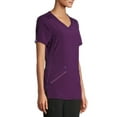 thumbnail image 4 of Scrubstar Women's Antimicrobial Premium Performance Tonal Contrast V-Neck Scrub Top, 4 of 7