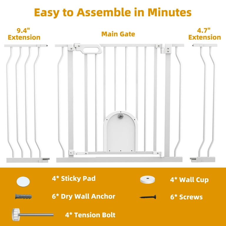 Wall safe extra wide safety gate cheap