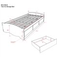 thumbnail image 4 of Prepac Sonoma Black Twin XL Platform Storage Bed with Drawers, 4 of 8