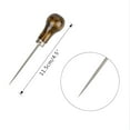 thumbnail image 4 of Set of 16 Bookbinding Tools, SourceTon Bone Folder Creaser Waxed Linen Thread Wood Handle Awl Large-eye Needles for Handmade DIY Bookbinding Crafts and Sewing Supplies, 4 of 9