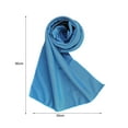 thumbnail image 5 of Yesbay Cooling Towel Lightweight Instant Cooling Cotton Outdoor Sports Cooling Towel for Cycling,Silver, 5 of 8