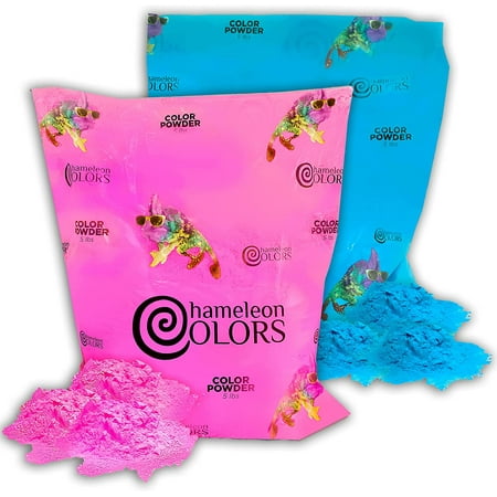Gender Reveal Holi Color Powder - 2 pack 5lb - Pink and Blue - Safe, Non-Toxic