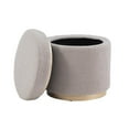 thumbnail image 6 of Linon Blanche Storage Ottoman Grey, 6 of 6