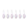 thumbnail image 1 of 6 piezas de adornos colgantes de huevos de Pascua, rellenos de cestas de Pascua, decoraciones de espuma para árboles de Pascua, decoración de Pascua Blanco, 1 of 9