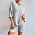 thumbnail image 2 of Coton décontracté Cami chemise pantalon court col rond dames coupe ample vêtements de nuit tenue FLhrweasw Nuevo, 2 of 7