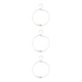 thumbnail image 2 of Sonducket Tobillera elegante aleación ajustable elegante con diamantes de imitación accesorio de moda de tobillo cadenas de pie para mujer plata Type1 NO1 Sonducket CBP253321, 2 of 6