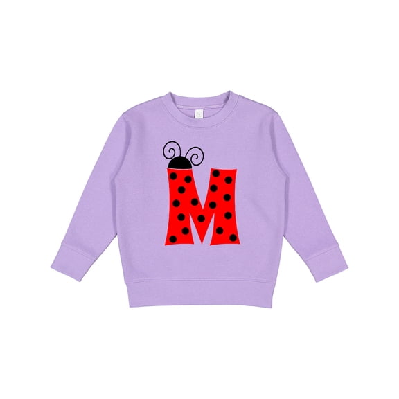 Inktastic Cute Lady Bug Initial M Toddler Sweatshirt