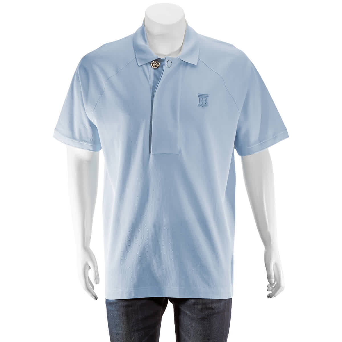 Burberry Monogram Motif Cotton Pique Polo Shirt, Brand Size Small -  