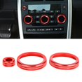 thumbnail image 5 of Air Conditioning Knob Ring,3Pcs/Set Aluminum Air Conditioning Air Conditioning Knobs Trim Car Trim Accessory Stylish and Modern, 5 of 5